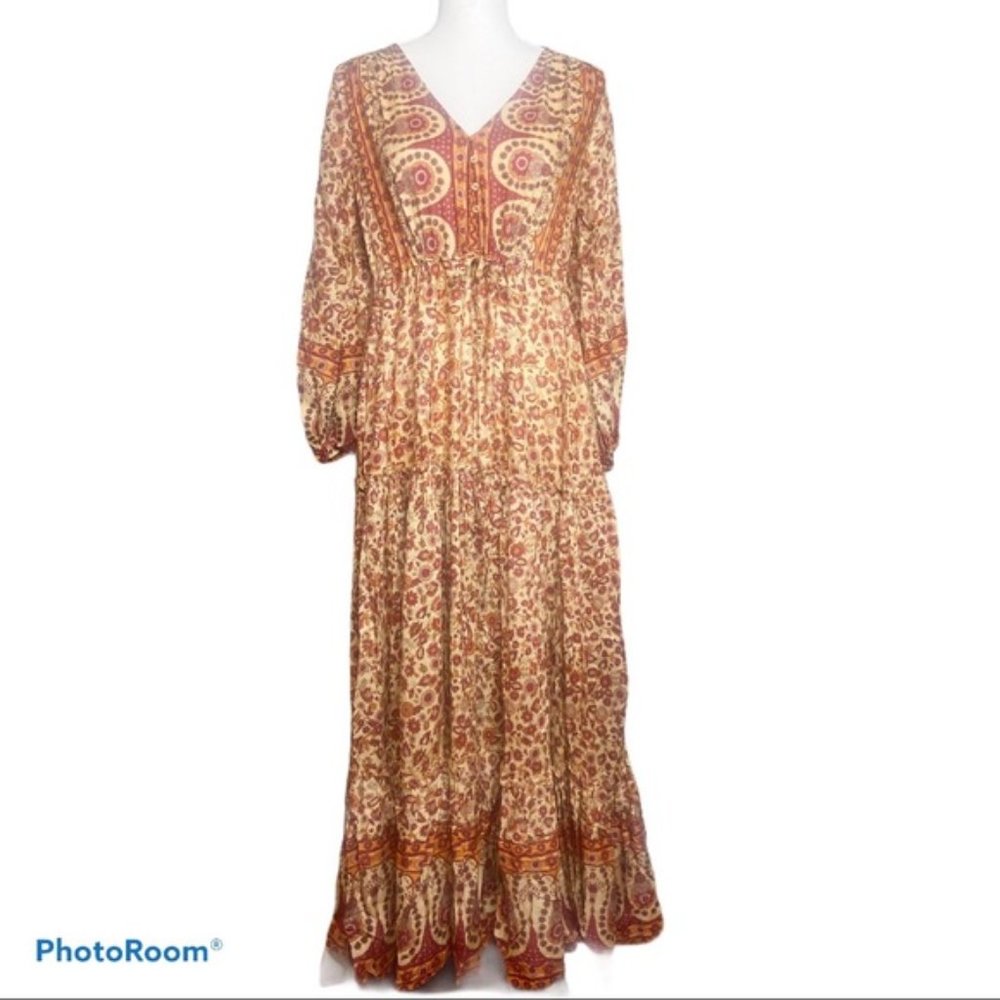Perfect for Fall! Bohemian Style Gypsy Dress - Picture 3 of 7